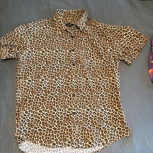 Leopard Print Men's Shirt